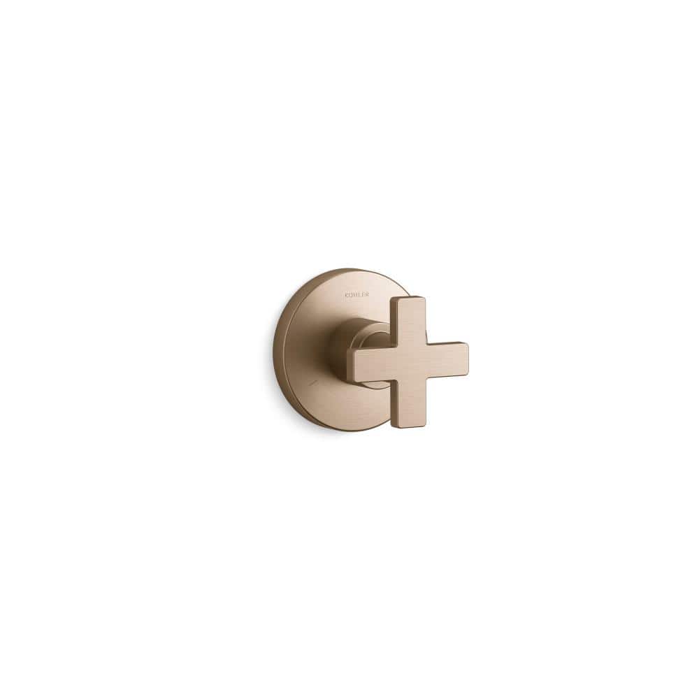 Composed Mastershower Transfer Valve Trim With Cross Handle in Vibrant Brushed Bronze price history on PriceWatchPro