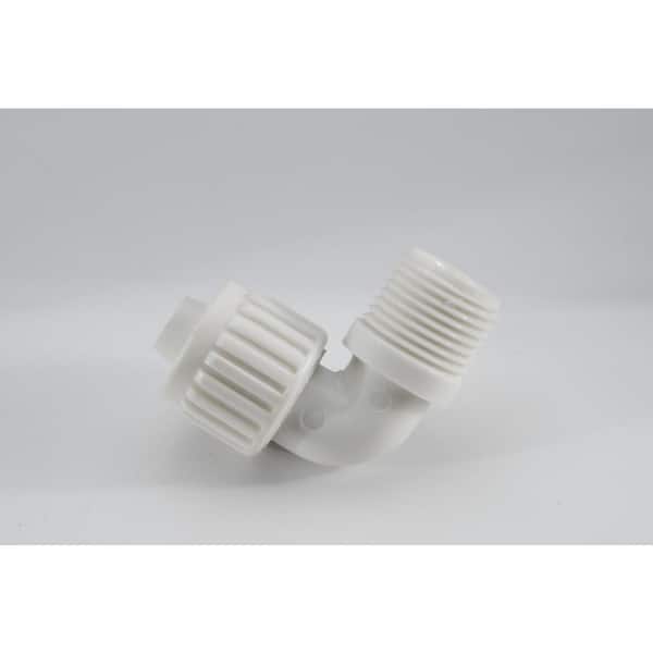 FLAIR-IT 3/8 in. Plastic PEX Compression x 1/2 in. 90-Degree Male Pipe Thread Elbow