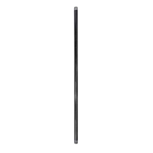 STZ 1/2 in. x 5 ft. Black Steel Sch. 40 Cut Pipe