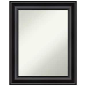 Grand Black 23.75 in. H x 29.75 in. W Framed Non-Beveled Wall Mirror in Black