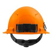 BOLT Orange Type 1 Class C Full Brim Vented Hard Hat with 4-Point Ratcheting Suspension (10-Pack)