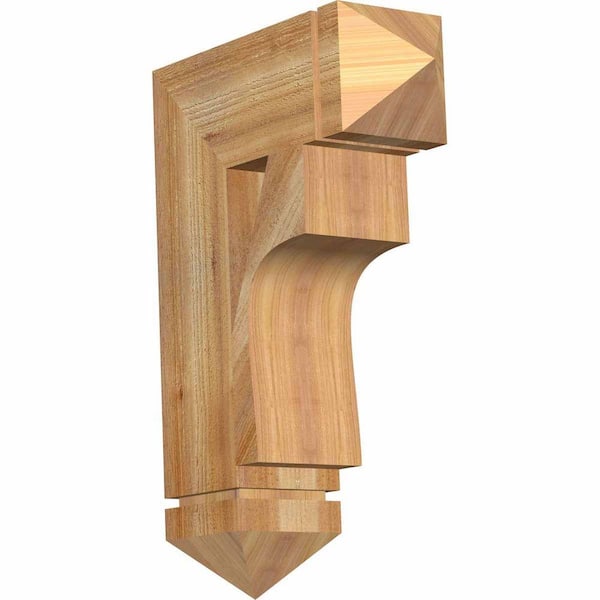 Ekena Millwork 6 in. x 26 in. x 18 in. Western Red Cedar Westlake Arts and Crafts Rough Sawn