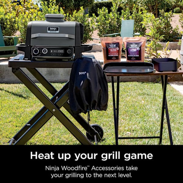 .com: Ninja XSKSTAND Woodfire Collapsible Outdoor Grill Stand, Black  & XSKOP2R Woodfire Pellets & XSKCOVER Premium Outdoor Cover, Compatible Woodfire  Grills (OG700 Series), Black, 19'' x 24'' x 13' : Everything Else
