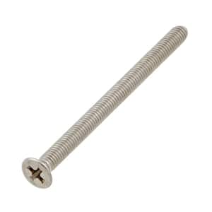 M3-0.5x40mm Stainless Steel Flat Head Phillips Drive Machine Screw 2-Pieces