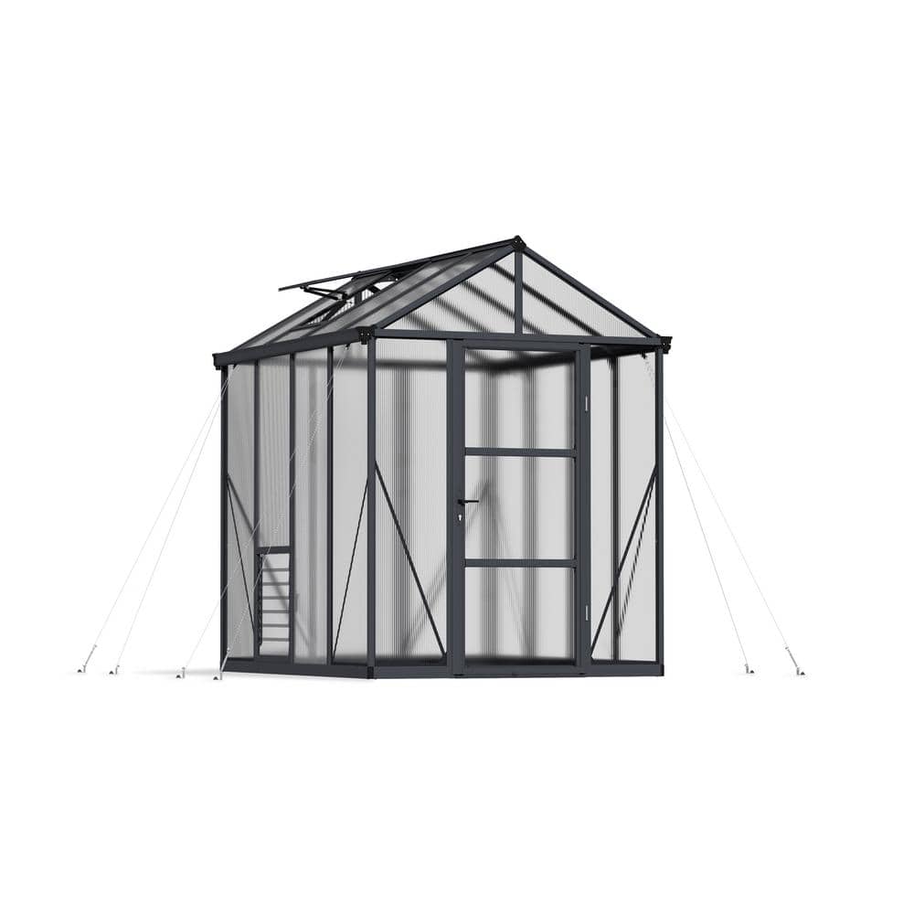 CANOPIA 704494 x ft. 6 Greenhouse Kit DIY Home PALRAM 8 Gray/Diffused The - Glory by ft. Depot