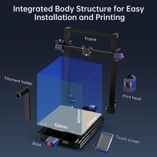 Vrbgify Dual Z-Axis 3D Printer with High-Speed Printing, New