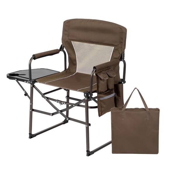 Winado Heavy-Duty Director Chair with Side Table and Storage Pockets Camping Chair