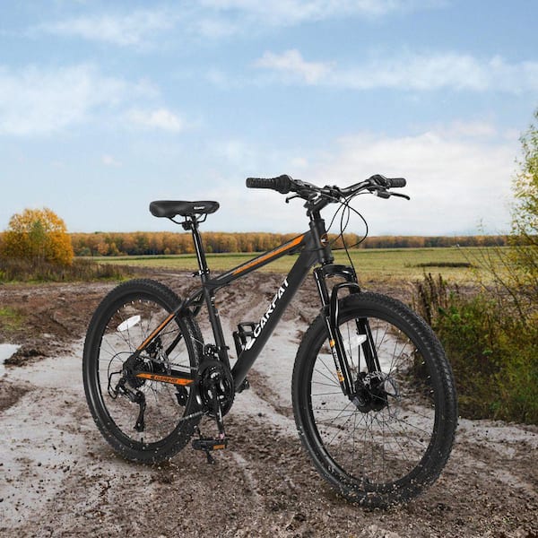26インチ 26 in. 21-Speed Black Steel Frame Bike for Men and Women PP-46