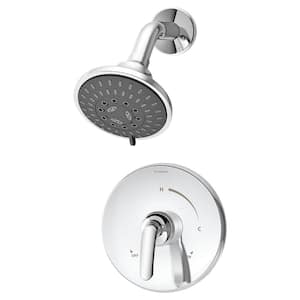 Elm 1-Handle Wall-Mount Shower Trim Kit in Polished Chrome (Valve Not Included)
