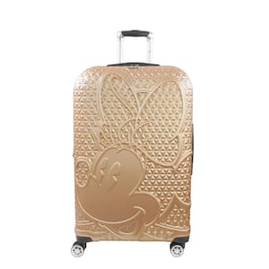 Disney Textured Minnie Mouse 29 in. Taupe Hard Sided Rolling Luggage