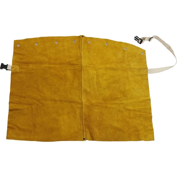 Ironcat 24 in. x 17 in. Heat Resistant Leather Welding High Waist Apron with Kevlar Stitching with Adjustable Straps