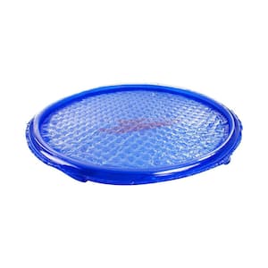 5 ft. x 5 ft. Round UV Resistant Pool Spa Heater Circular Solar Cover, Blue (3 Pack)