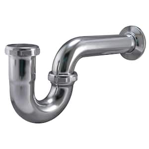 1-1/2 in. Brass P-Trap in Polished Chrome