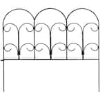 Victorian 18 in. W x 16 in. H Steel Wire Garden Fence (5-Pack)