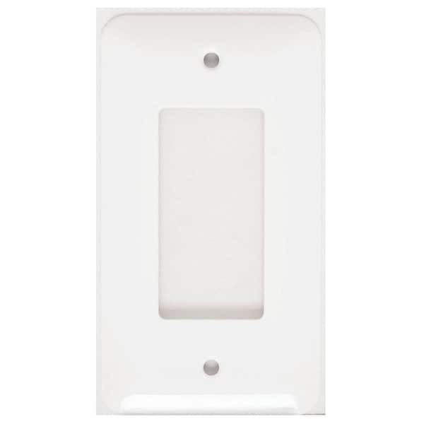 Mulberry White 1-Gang Decorator/Rocker Wall Plate (1-Pack)