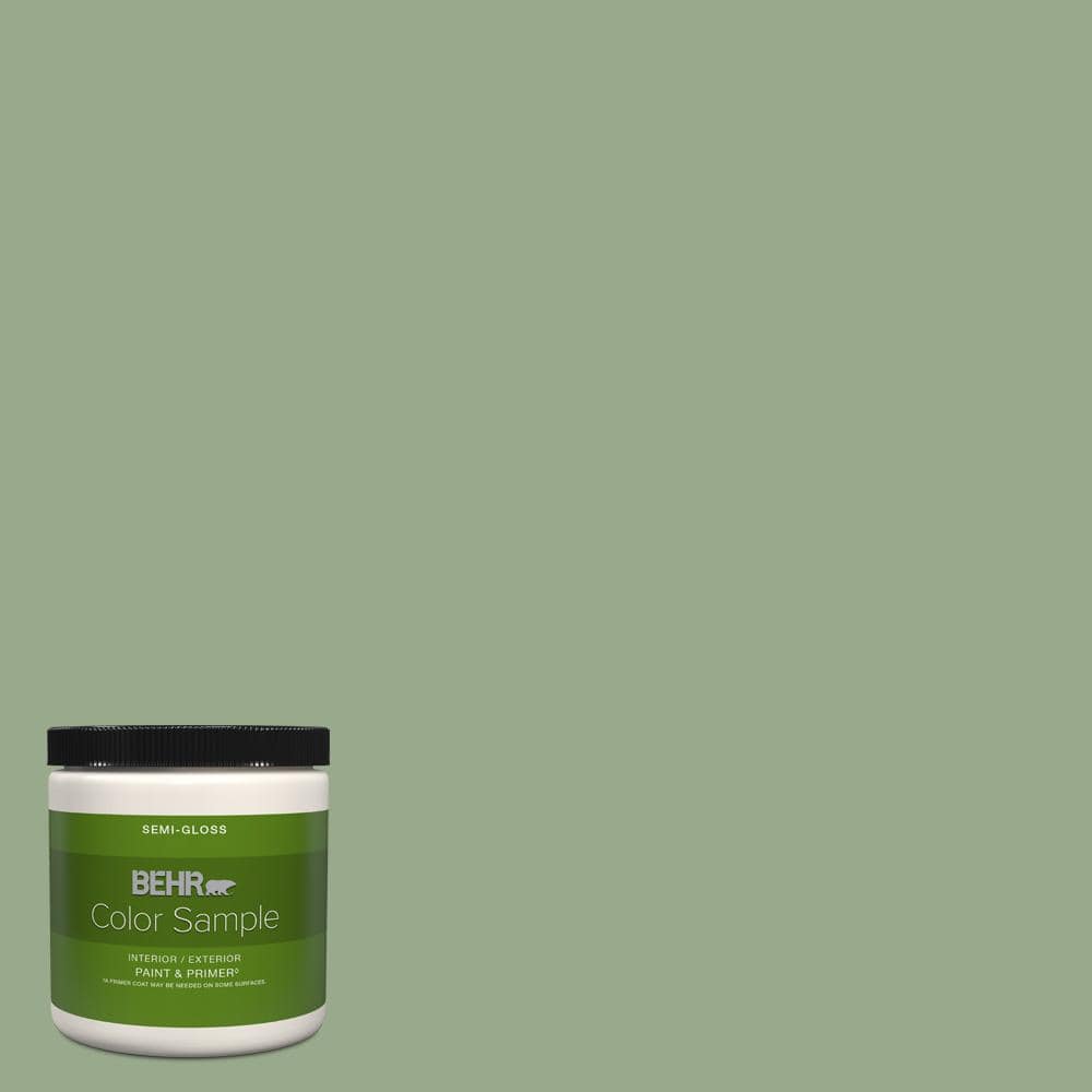 BEHR PREMIUM PLUS 8 oz. PPU1105 Pesto Green SemiGloss Interior