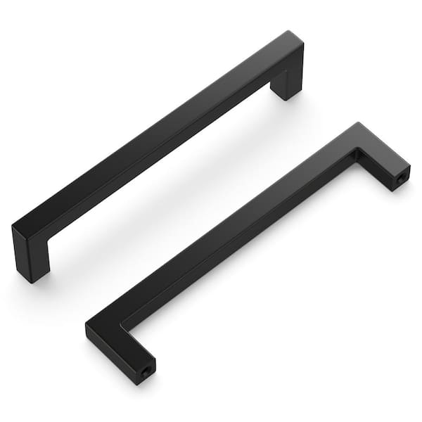 HICKORY HARDWARE Skylight Collection 5-1/16 in. (128 mm) Center-to-Center Matte Black Finish Drawer Pull