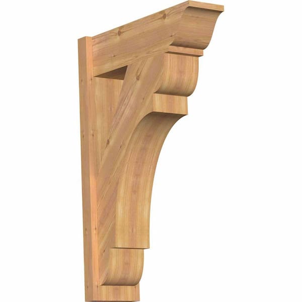 Ekena Millwork 8 in. x 36 in. x 24 in. Olympic Traditional Smooth Western Red Cedar Outlooker