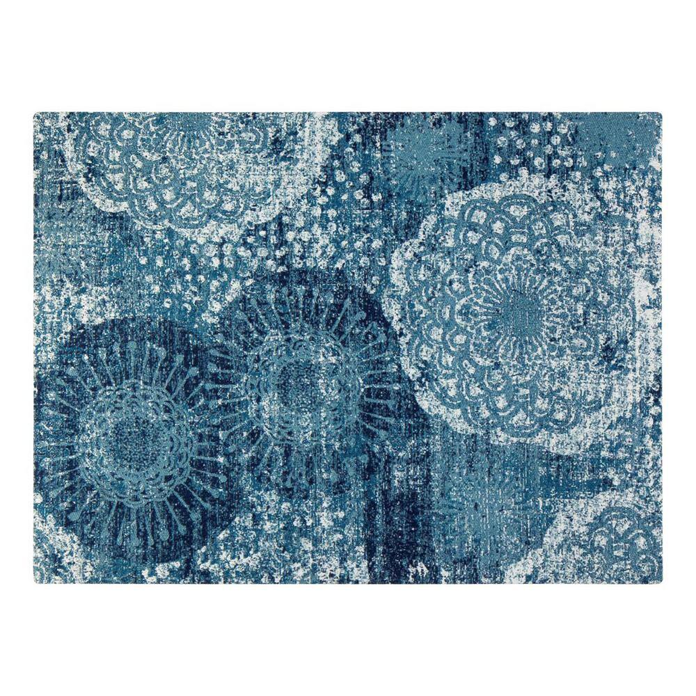 Maldives Multi-Colored 54 in. x 40 in. Polyester Chair Mat