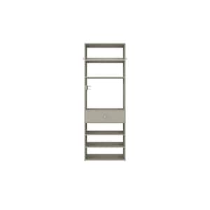 25.125 in. W Rustic Grey Accessory Wood Closet System Tower