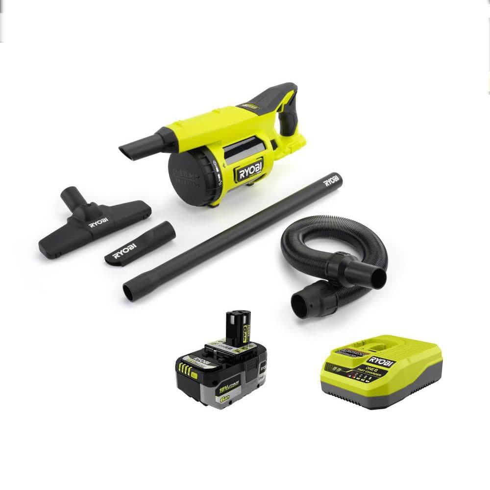 ONE+ HP 18V 6.0 Ah Lithium-Ion HIGH PERFORMANCE Battery and Charger Kit with ONE+ HP 18V Brushless Jobsite Hand Vacuum price history on PriceWatchPro
