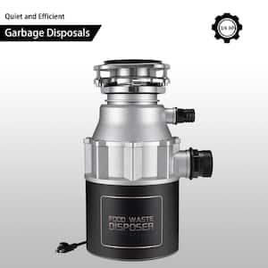 Masher 3/4 HP Continuous Feed Garbage Disposal with Sound Reduction and Power Cord Kit