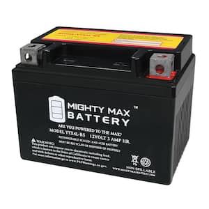 MIGHTY MAX BATTERY YTX5L-BS 12V 4AH Battery Replaces Duralast CT5L-BSFP  Powersports MAX3925060 - The Home Depot