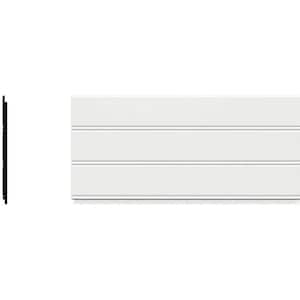1/2 in. X 96 in. X 7-1/4 in. Expanded Cellular PVC Reversible Beadboard/Nickel Gap Wainscoting Moulding (4 Pack)