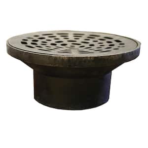 3 in. Inside Caulk Cast Iron St. Louis Drain with 6-3/8 in. O.D. Strainer