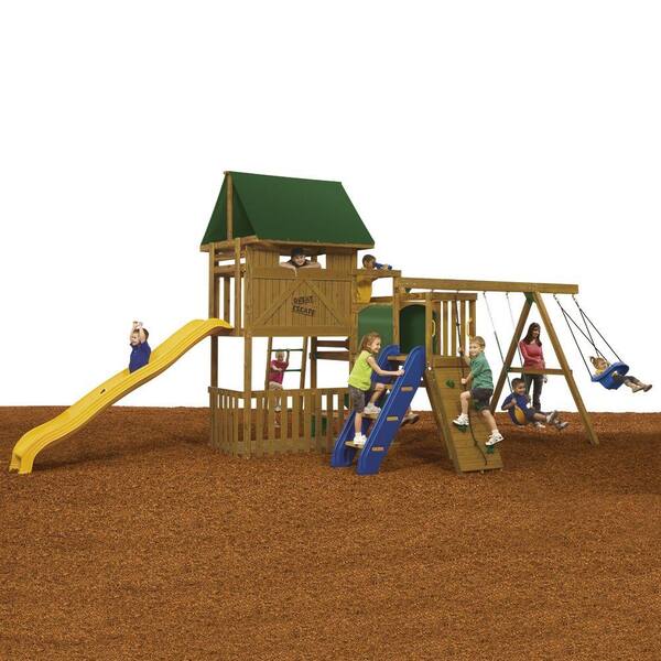 PlayStar Great Escape Ready to Assemble Bronze Swing Set