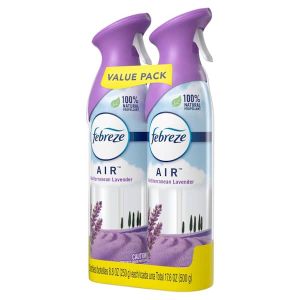 Odor Eliminating 8.8 oz. Mediterranean Lavender Scent Air Freshener Spray  (2-Count)