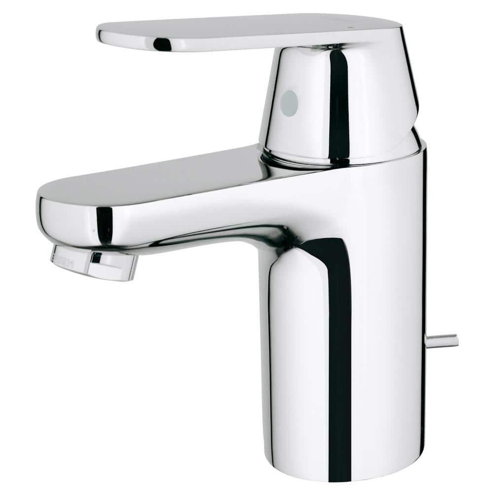 Chrome Modern Single Hole Bathroom Faucet