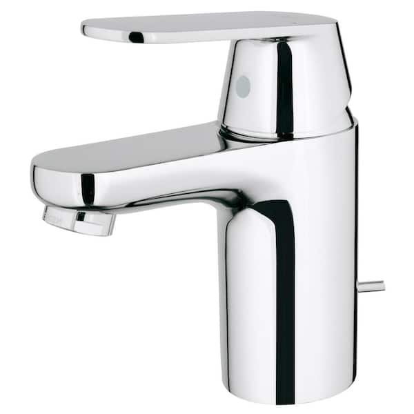 Eurosmart Cosmopolitan Single Hole Single-Handle Low-Arc Bathroom Faucet in StarLight Chrome