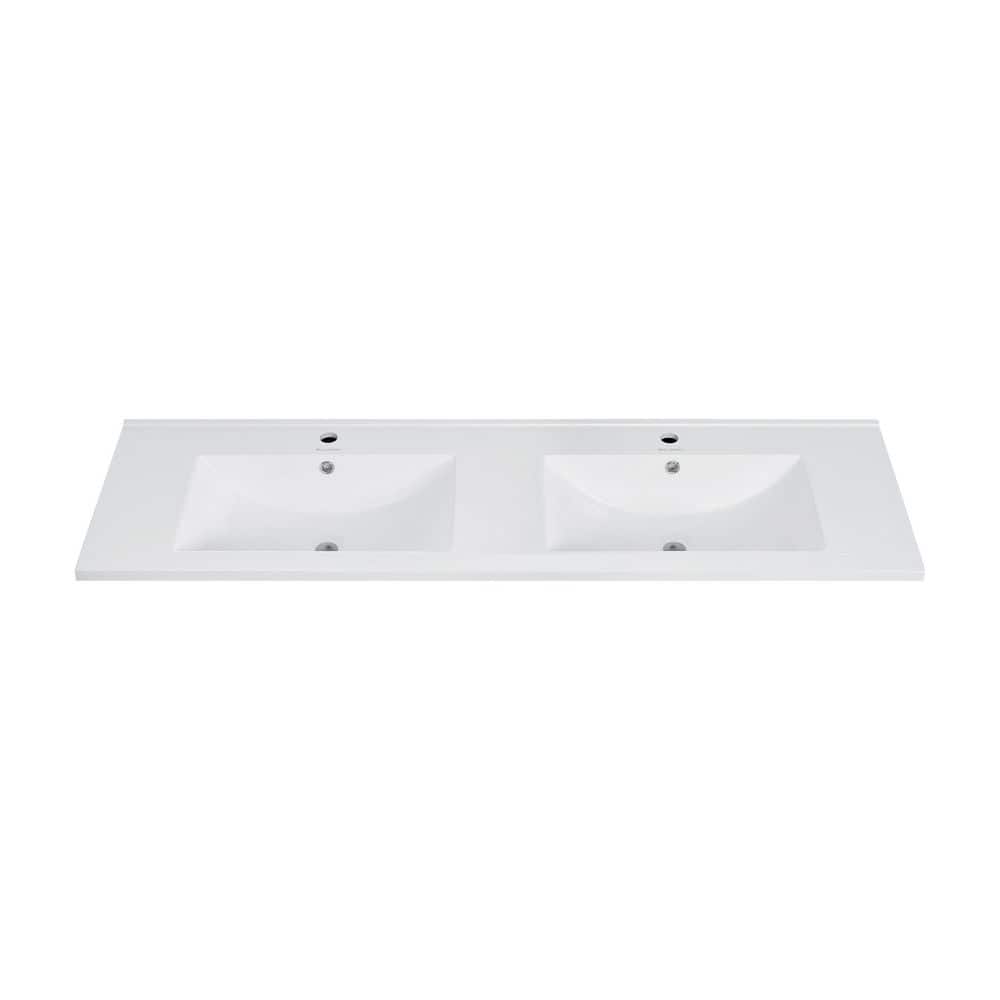Swiss Madison 59.06 in. W x 18.13 in. D Ceramic Vanity Top