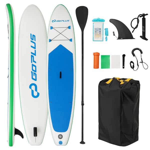 11 ft. Inflatable Stand Up Paddle Board with Accessories Paddle Hand Pump Repair Kit, Blue