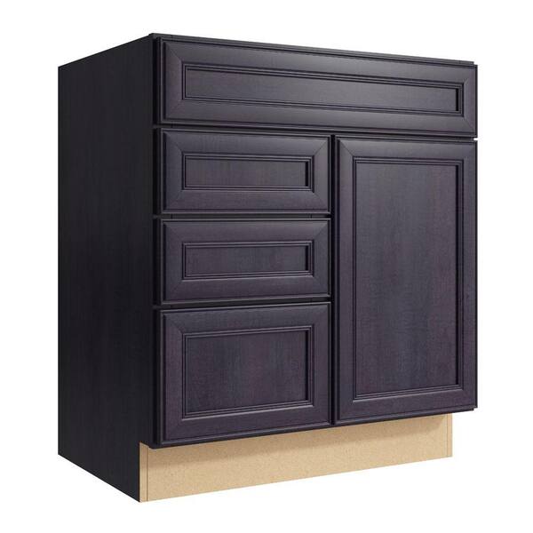 Cardell Boden 30 in. W x 34 in. H Vanity Cabinet Only in Ebon Smoke