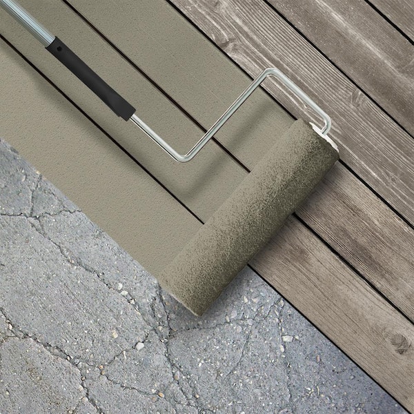 1 gal. #PPU8-20 Dusty Olive Textured Low-Lustre Enamel Interior/Exterior Porch and Patio Anti-Slip Floor Paint