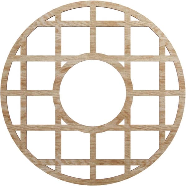 Ekena Millwork 0.25 in. x 6.5 in. x 18 in. Wood Medallion Moulding
