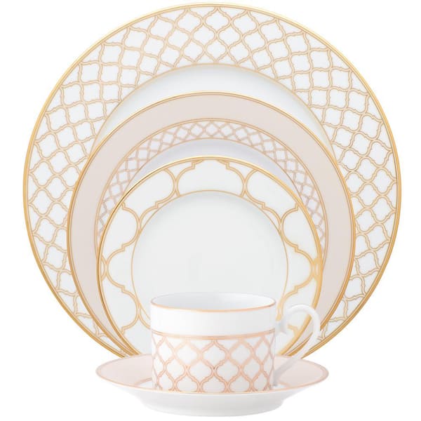 Eternal Palace Gold 5-Piece (Gold) Porcelain Place Setting, Service for 1