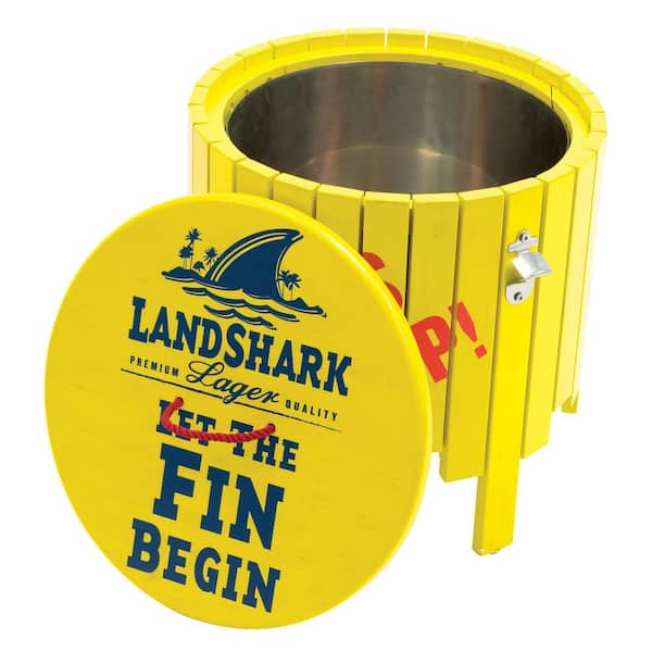 Margaritaville LandShark Lager Wood Side Table