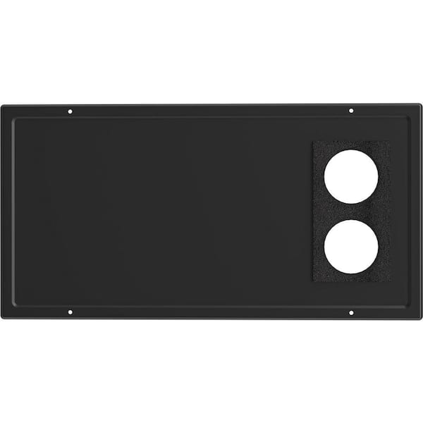 RV Furnace Door Kit for InstaHeat Ultra Series Furnace, Black color