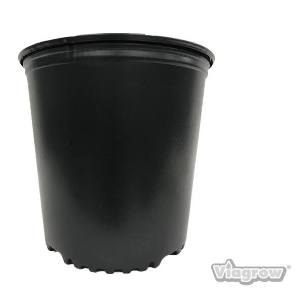 20-Pack 7.57 liters Viagrow 2 Gal Plastic Nursery Pots 