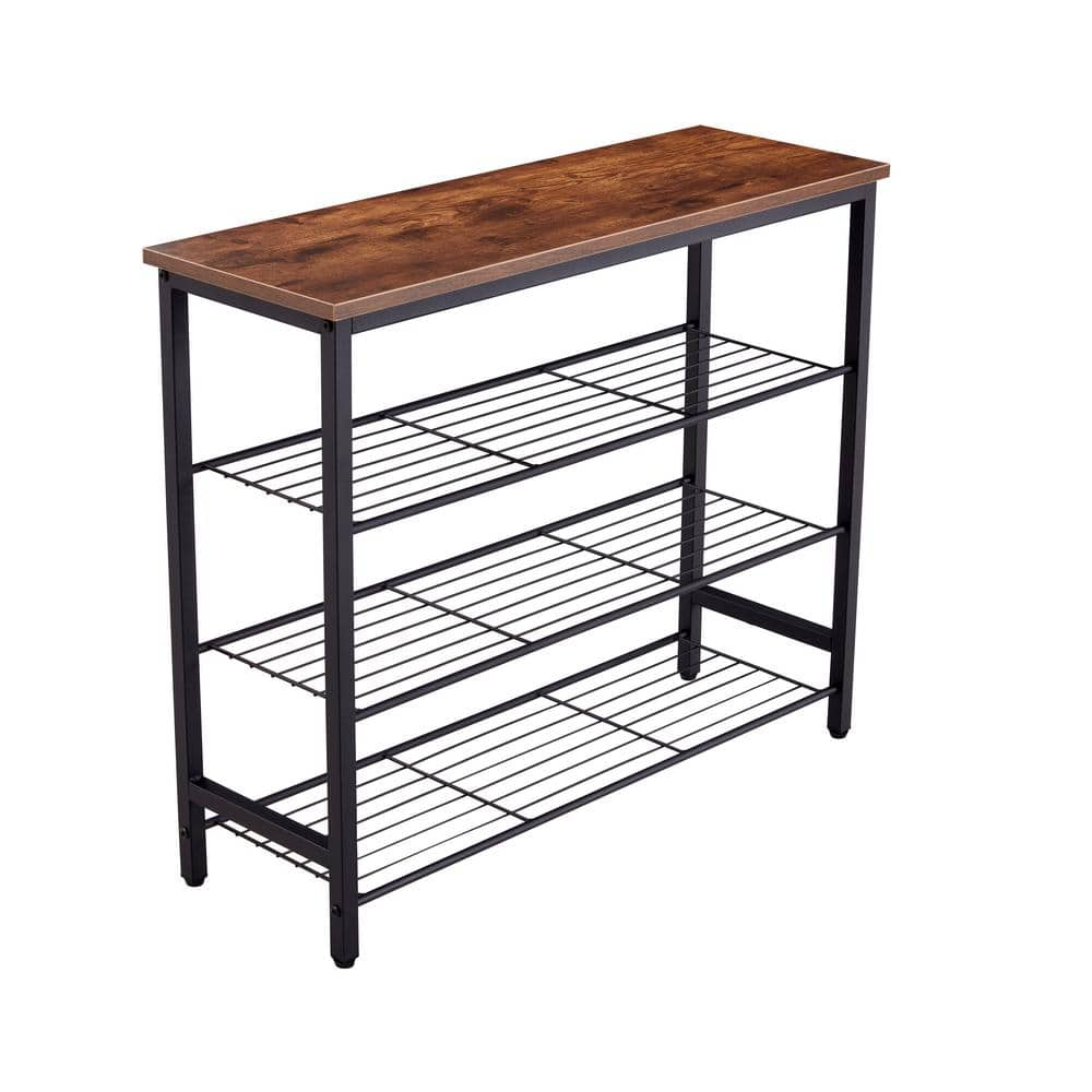 Anodized Aluminium Blue & Oak - Shoe Rack - Shoe Shelf - multiple sizes deals