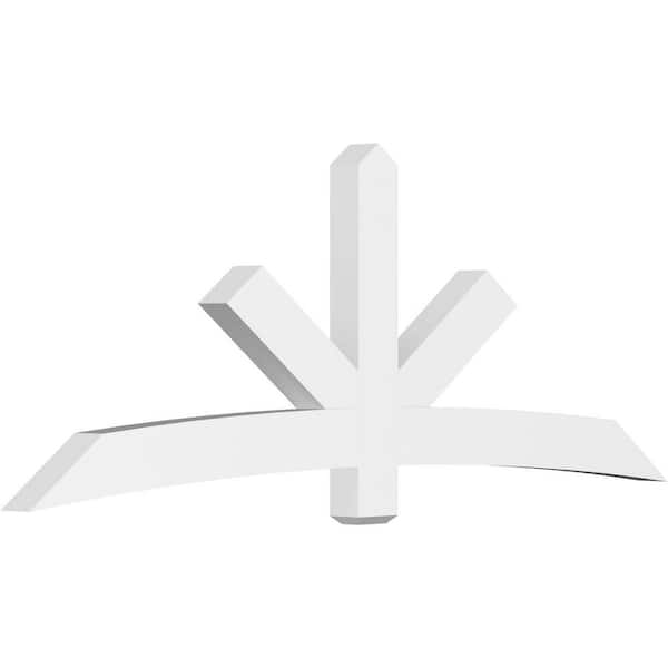 Ekena Millwork Alberta 96 in. W x 36 in. H x 4 in. D Signature Polyurethane Bracket