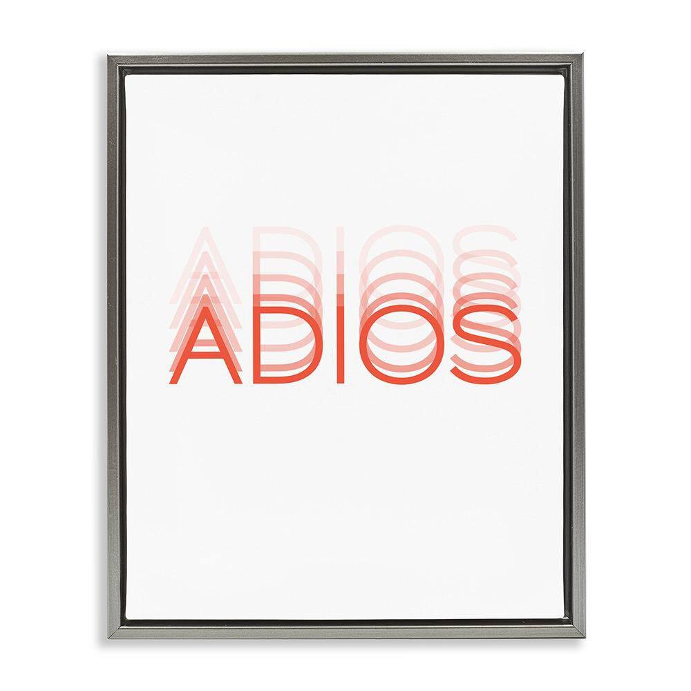 Goodbye Minimal Typography by SD Graphics Studio Gray Floater Frame Typography Graphic Art Print 21 in. x 17 in. price history on PriceWatchPro