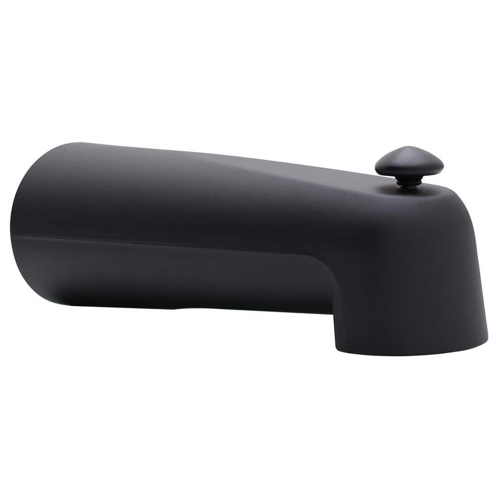 7 in. Reach Wall Mount Tub Spout with Diverter for Copper Pipe in Matte Black price history on PriceWatchPro