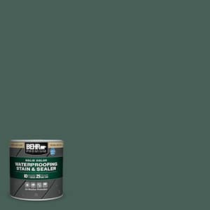 8 oz. #M440-7 Rainforest Solid Color Waterproofing Exterior Wood Stain and Sealer Sample