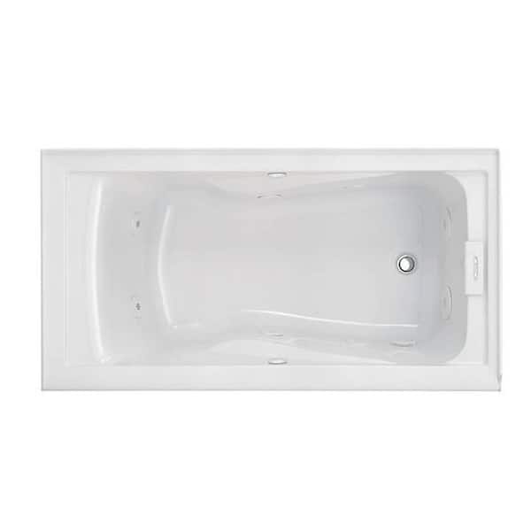 Lifetime 5 ft. x 32 in. Left Hand Outlet Whirlpool Tub in White