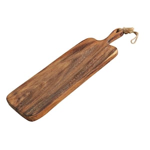 24 in. x 8 in. Acacia Wood Paddle Serving Board