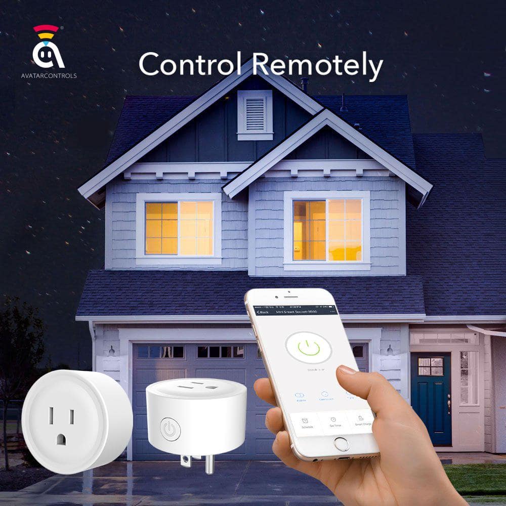 Smart Wi-Fi Plug-In Outlet 4-Pack with Surge Protection